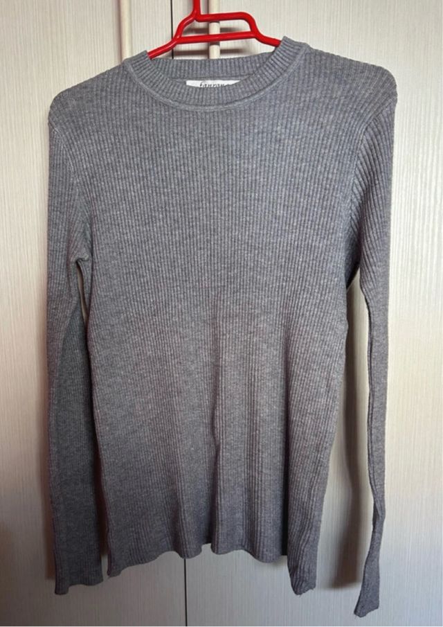 Jersey de punto gris