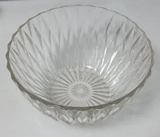 Duralex Preciosa ensaladera antigua vidrio tallado