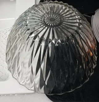 Duralex Preciosa ensaladera antigua vidrio tallado