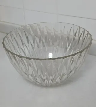 Duralex Preciosa ensaladera antigua vidrio tallado