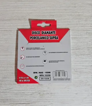 Disco Diamante CB Porcelánico Supra 115mm