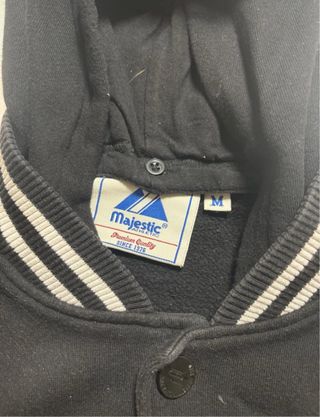 Chaqueta Beisbol Majestic Negra Talla S