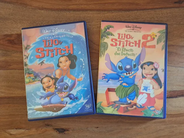 Pack 2 DVDs Disney Lilo & Stitch.