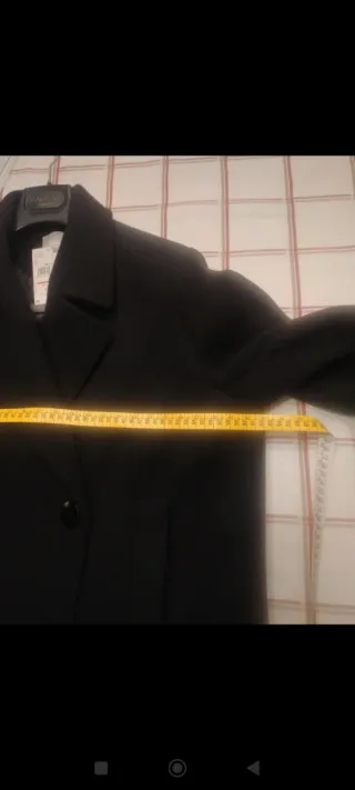 Chaquetón Mango Talla 44 Negro