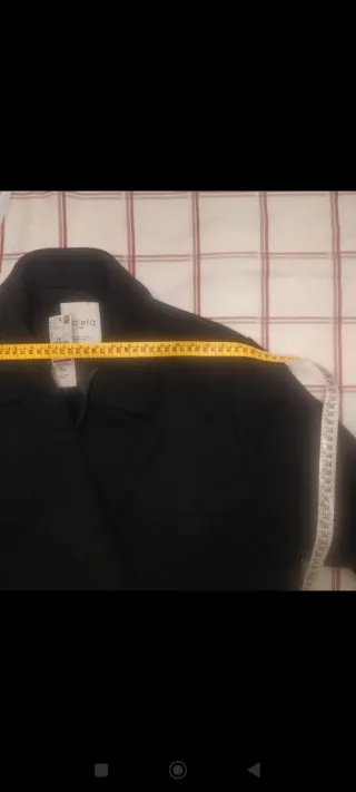 Chaquetón Mango Talla 44 Negro