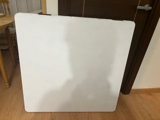 Mesa extensible blanca
