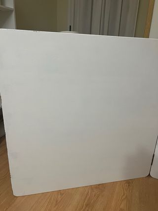 Mesa extensible blanca