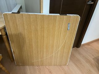 Mesa extensible blanca