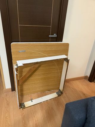 Mesa extensible blanca