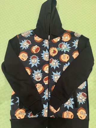 Sudadera Rick y Morty con cremallera