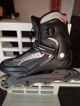 Patines en línea Fila Negro/Gris talla 45