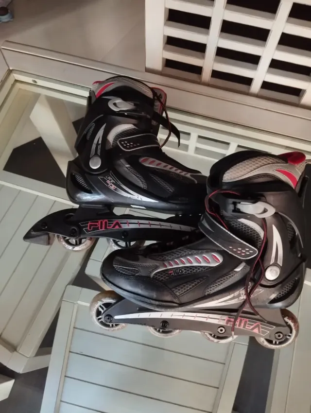 Patines en línea Fila Negro/Gris talla 45
