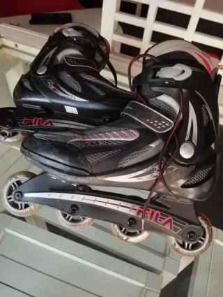 Patines en línea Fila Negro/Gris talla 45