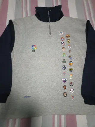 Sudadera LFP con escudos equipos fútbol 1996 /1997