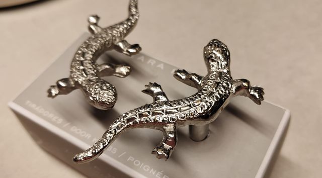 Sparatutto in metallo con lucertole (2 unità)