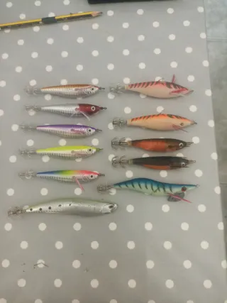Señuelos Eging pesca calamar
