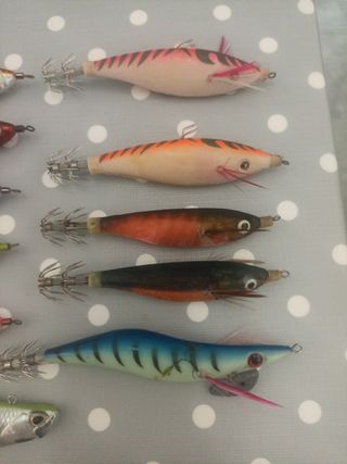 Señuelos Eging pesca calamar