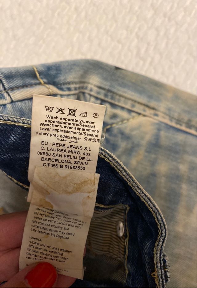 Pantalón Vaquero Pepe Jeans Talla 34