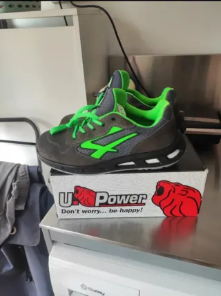 Zapatos seguridad U-Power Talla 44 Gris/Verde