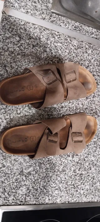 Chanclas Hombre Talla 45-46 Marrones