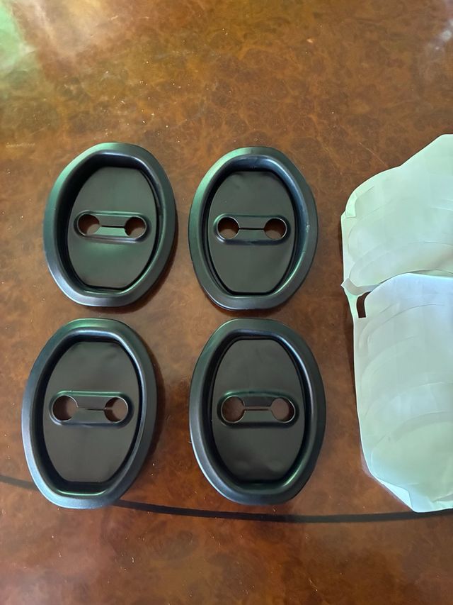 4 Cubiertas Protectoras Puerta Coche Negro