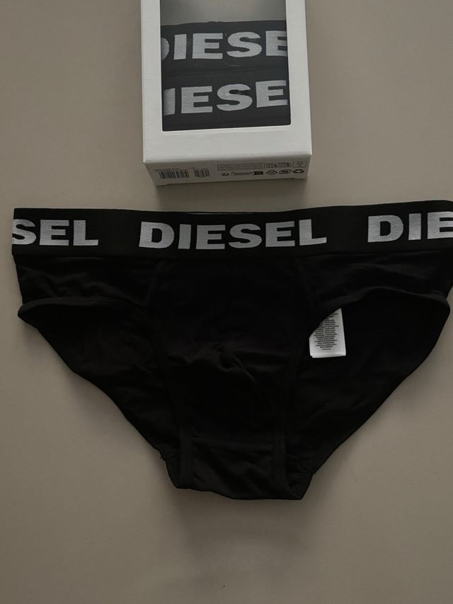 Diésel Pack 3 slips negros talla M