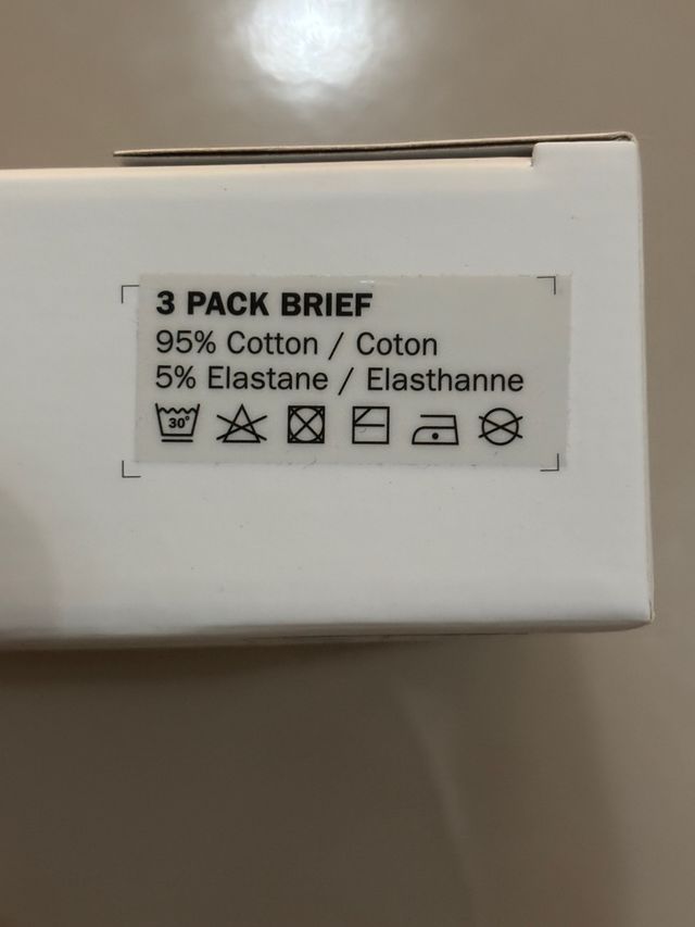 Diésel Pack 3 slips negros talla M