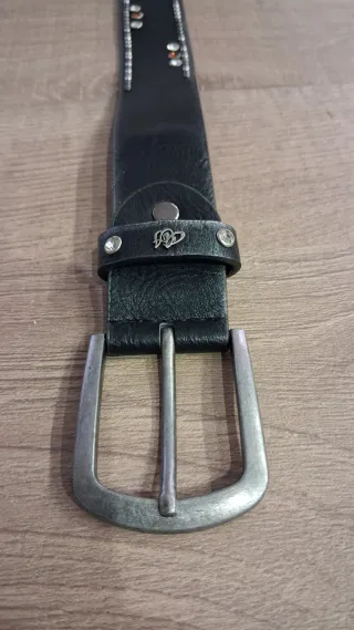 Cintura vintage strass e borchie