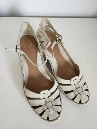 Zapatos Clarks Blancos