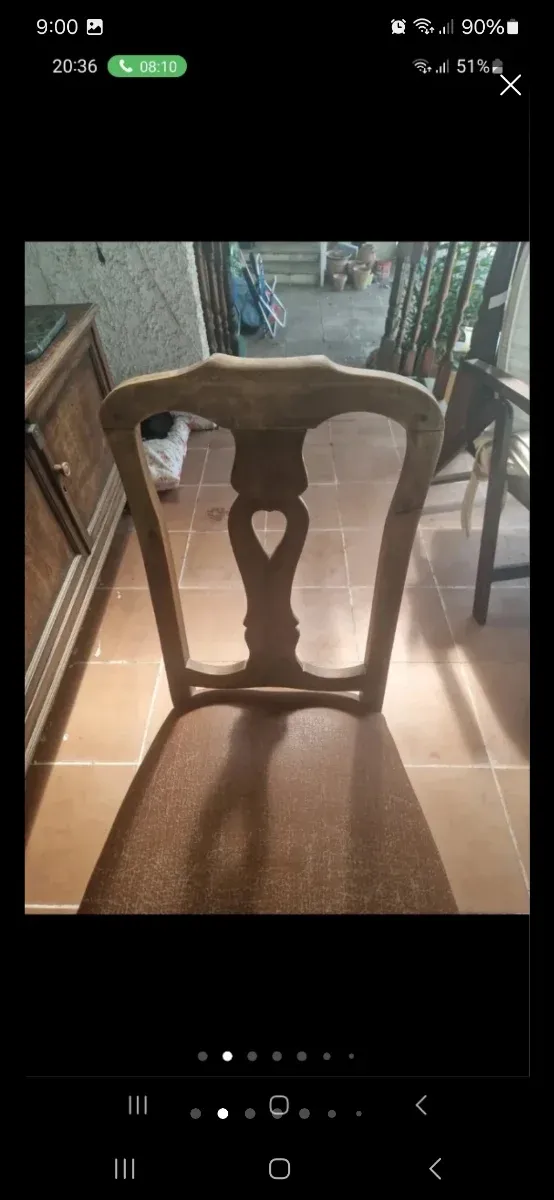 Sillas de comedor de madera