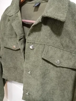 Chaqueta torera verde militar