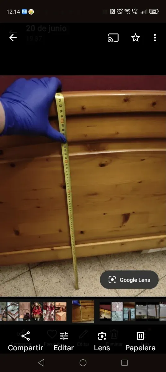 Cabecero de madera maciza