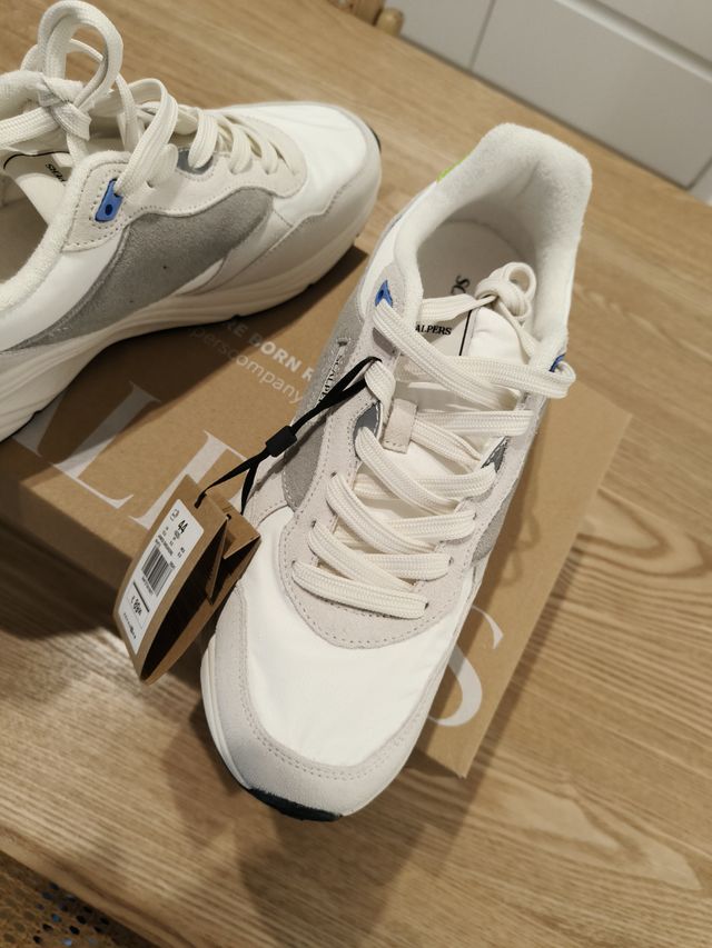 Zapatillas Scalpers Blancas y Verdes Talla 44