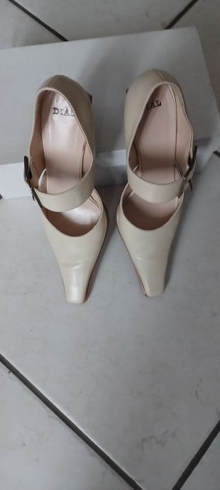Scarpe Dial beige n.39.5 in pelle