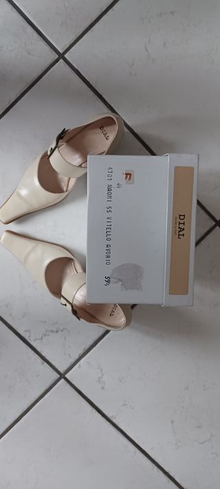 Scarpe Dial beige n.39.5 in pelle