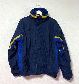 Chaqueta Columbia Vintage 90s Azul y Amarillo