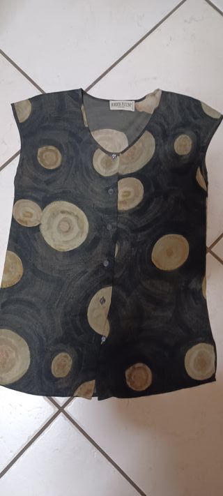 Roberta Puccini camicia smanicata M