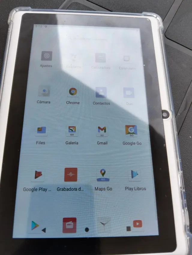 Tablet Azul y Blanca