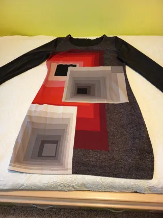 Vestido Talla XL Diseño Geométrico