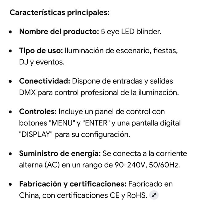 Barra de luzes LED preta profissional