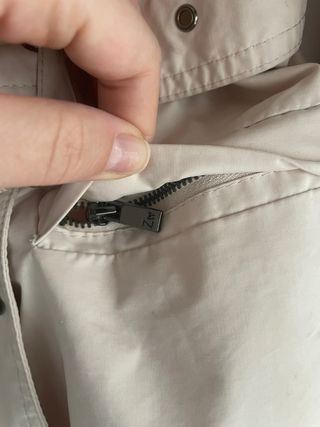 Gabardina Zara Woman Beige Rosa Palo