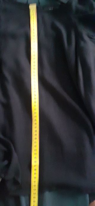 Camiseta Zara manga abullonada negra Talla XS