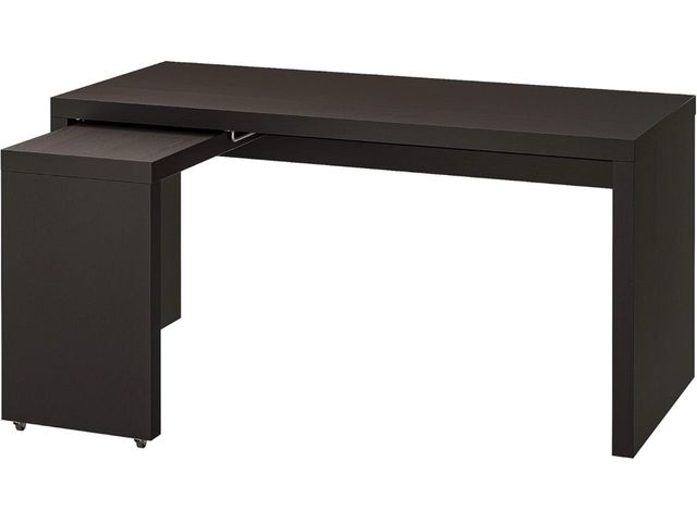 Mesa Escritorio Malm Marrón Madera