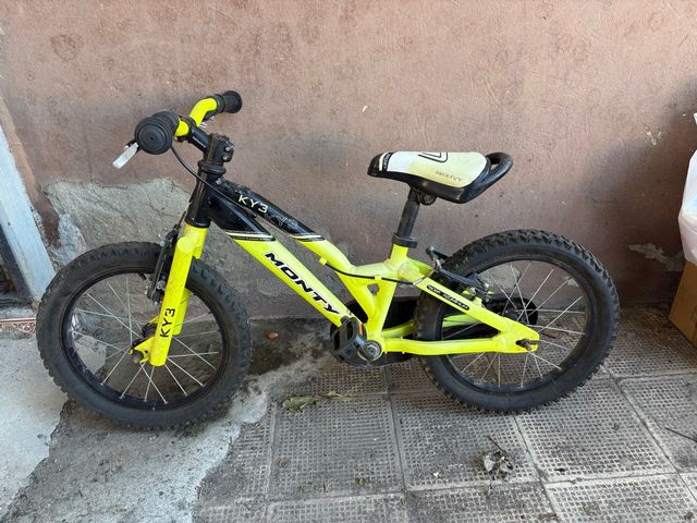 Bicicleta Infantil Monty KY3 Negra/Amarilla