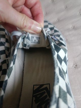 Zapatillas Vans Cuadros Blanco y Negro