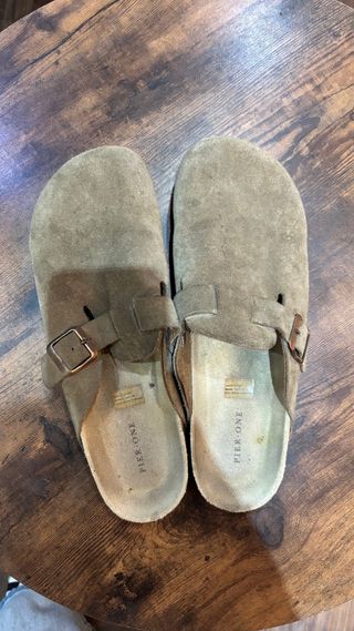 Zapatos tipo Birkenstock Pier One Marrones