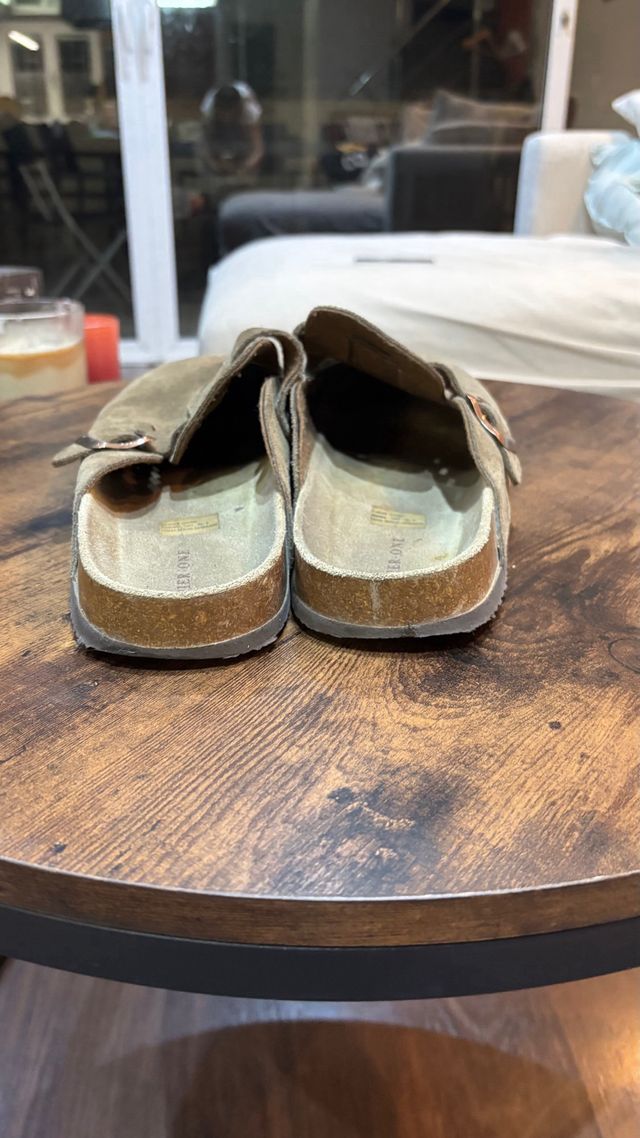 Zapatos tipo Birkenstock Pier One Marrones