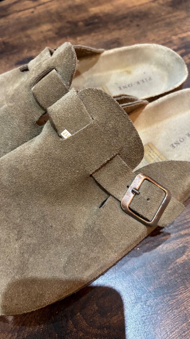 Zapatos tipo Birkenstock Pier One Marrones