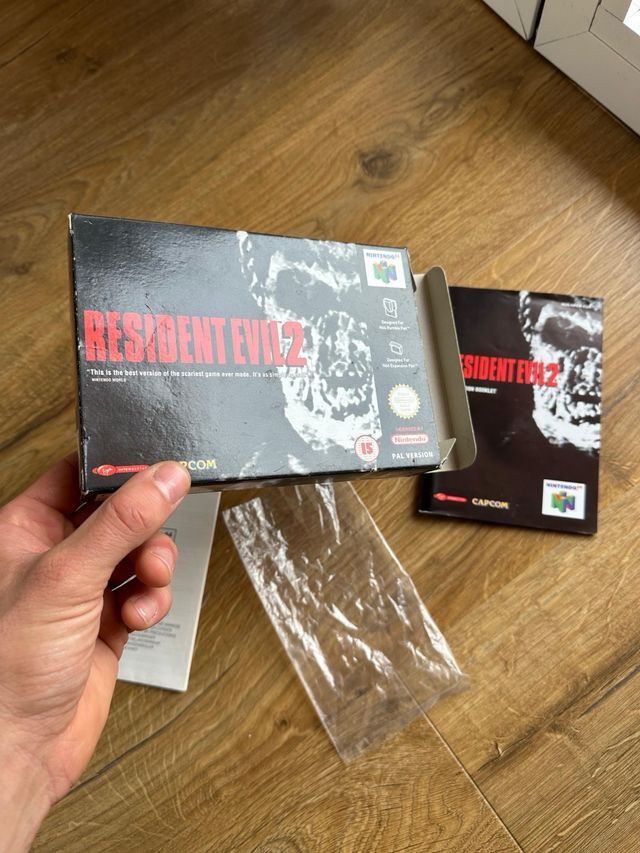 Caja manual Resident Evil 2 Nintendo 64 PAL