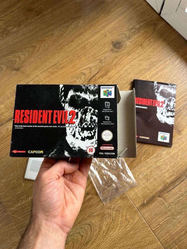 Caja manual Resident Evil 2 Nintendo 64 PAL